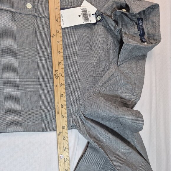Polo Ralph Lauren Mens long sleeve Shirt Size M Classic Fit Gray Check (59) - Picture 8 of 9